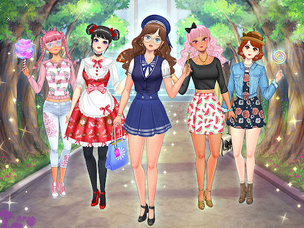 High School Anime Dress Up - Screenshot 1