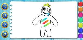 Rainbow Friends coloring book - Screenshot 3