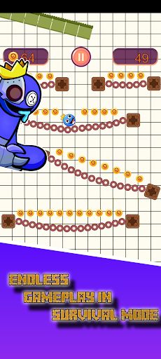 Rainbow Survival- Blue monster - Screenshot 2