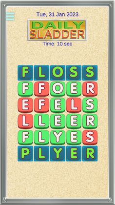 Sladder Daily Puzzle - Screenshot 2