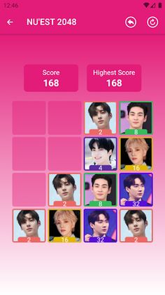 NU'EST 2048 Game - Screenshot 4