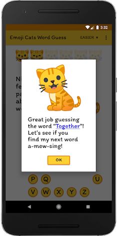 Emoji Cats Word Guess - Screenshot 4