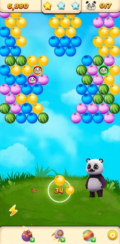 Bubble Panda : Fruits Blast - Screenshot 1