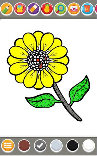 Coloring Garden Flowers - Screenshot 3
