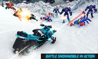 Snowmobile Games- Robot Games - Screenshot 2