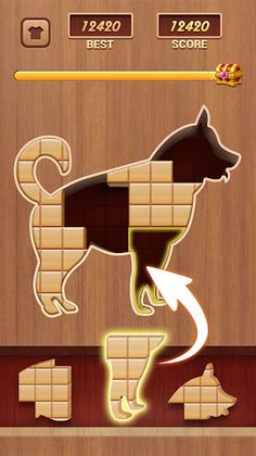 Wood Block Jigsaw Brain Puzzle - Screenshot 4