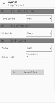 Sayıyı Tahmin Et Oyunu - Screenshot 3