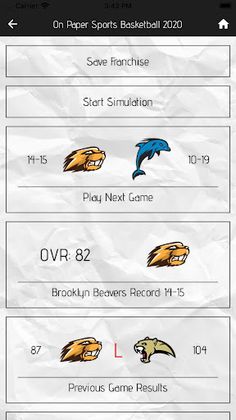 On Paper Sports Basketball '20 - Screenshot 2