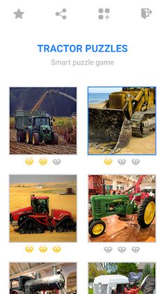 Jigsaw Tractor Mosaic Puzzles - Screenshot 1