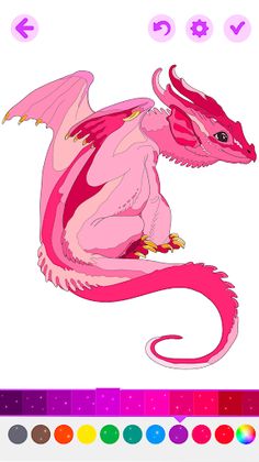 Magic Dragon Coloring Book - Screenshot 4