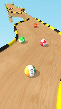Marble Run 3D - Country Balls - Screenshot 2