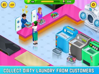 Laundry Shop Washing Games Sim - Screenshot 1