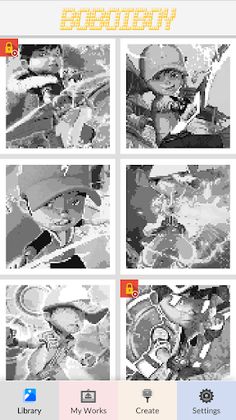 Boboiboy Star Pixel Art - Screenshot 1