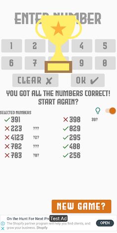 Number Remember - Screenshot 4