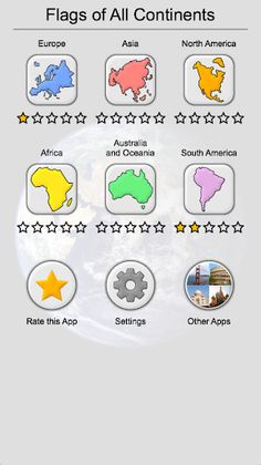 Flags of All World Continents - Screenshot 3