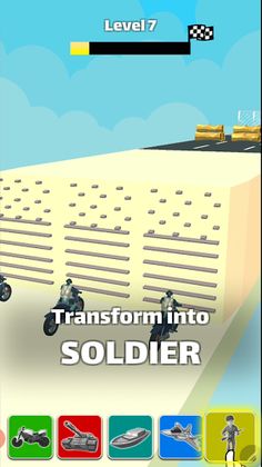 Vehicle Transform Race - Screenshot 1