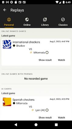 Elite Checkers - AI & Online - Screenshot 4