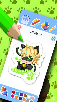 Cat coloring superhero Noir - Screenshot 3