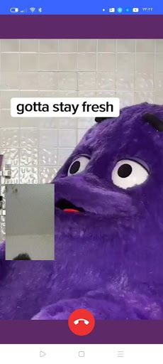 Grimace Fake Call Prank Video - Screenshot 1