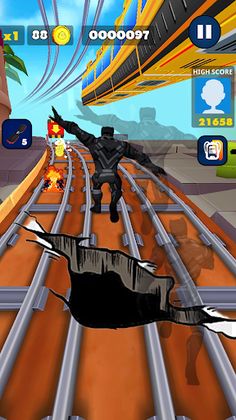 Black Hero Faster Runner - Screenshot 4