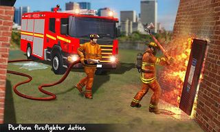 Fire Truck: Firefighter Game - Screenshot 1