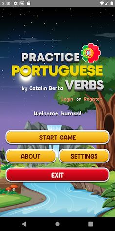 Learn Portuguese Verbs Game - Screenshot 2