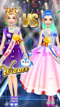Fashion Girls Dress Up Contest - Screenshot 1
