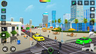 Taxi Cab Car driving school 3d - Screenshot 2