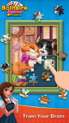 Solitaire Jigsaw Puzzle - Screenshot 1