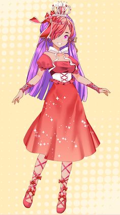 Candy Anime Girl Dress Up Game - Screenshot 1