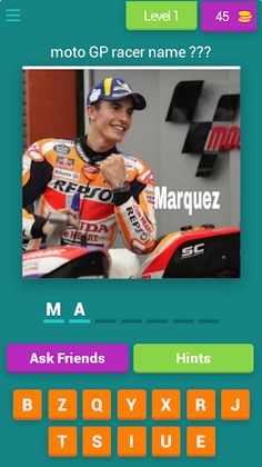 moto GP racer name - Screenshot 1