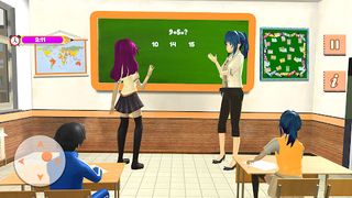 anime girl high school life 3d - Screenshot 1