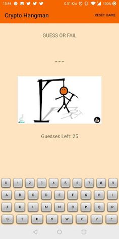 Crypto Hangman - Screenshot 2