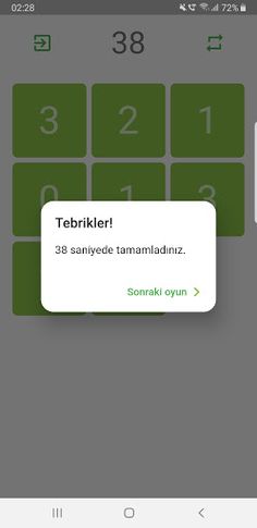 Sayı Kartlı Hafıza Oyunu - Screenshot 2
