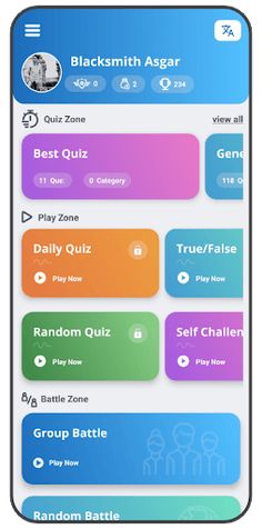 Online Quiz - Screenshot 1