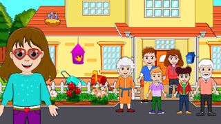 My Family Town Doll House Game - Screenshot 1