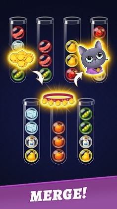 Ball Sort - Merge Pet Mania - Screenshot 2