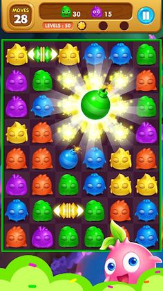 Monster pop pet: match 3 - Screenshot 2