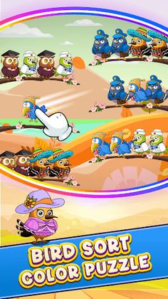 Bird Sort Color Puzzle 2 - Screenshot 3