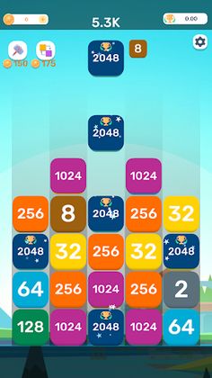 X2 Drop Blocks: Number Merge - Screenshot 4