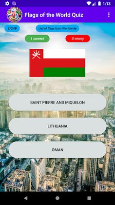 Quiz of Country Flags - Screenshot 2