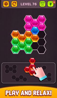 Hexa Block Puzzle: Tangram Puz - Screenshot 3