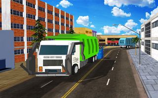 Trash Cleaner Truck Simulator - Screenshot 2