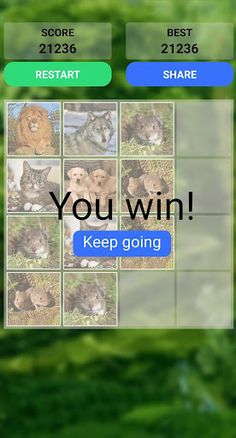 Animals 2048 - Screenshot 4