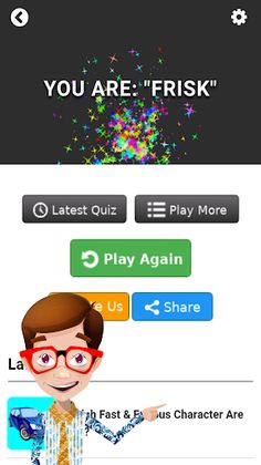 What UT Character Are You? Per - Screenshot 4