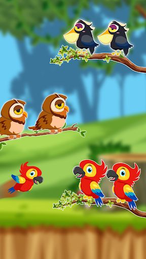 Bird Sort Colour Puzzle - Screenshot 2