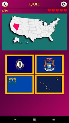 USA Flags and Maps Quiz - Screenshot 3