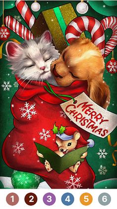 Christmas Color by Number Game - Screenshot 4