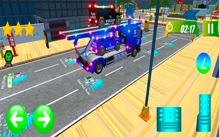 Police Transport Trailer Truck - Screenshot 2