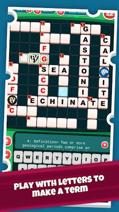 Paleontology Crossword Puzzle - Screenshot 2